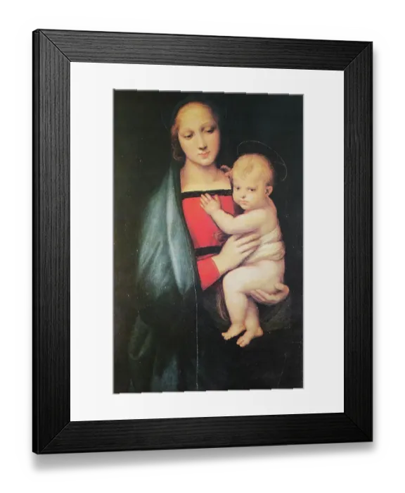 Framed Print : Madonna del Granduca, by Raffaello Sanzio da Urbino, also Raffael da Urbino, Raffaello Santi, Raffaello Sanzio, Raphael, Italian painter, Italy, digitally restored reproduction of a work of art (public domain) from c. 1500 Framed Print : Madonna del Granduca, by Raffaello Sanzio da Urbino, also Raffael da Urbino, Raffaello Santi, Raffaello Sanzio, Raphael, Italian painter, Italy, digitally restored reproduction of a work of art (public domain) from c. 1500