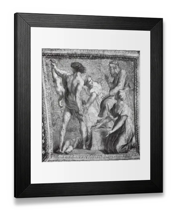 Framed Print : The Judgment of Solomon, fresco, ceiling fresco in the Vatican, by Raffaello Sanzio da Urbino, also Raffael da Urbino, Raffaello Santi, Raffaello Sanzio, Raphael, Italian painter, Italy Framed Print : The Judgment of Solomon, fresco, ceiling fresco in the Vatican, by Raffaello Sanzio da Urbino, also Raffael da Urbino, Raffaello Santi, Raffaello Sanzio, Raphael, Italian painter, Italy