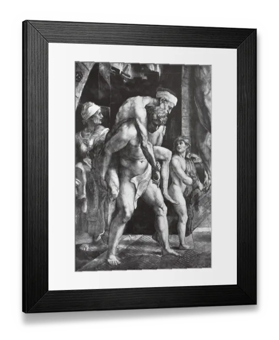 Framed Print : The Fire in the Borgo, detail, by Raffaello Sanzio da Urbino, also Raffael da Urbino, Raffaello Santi, Raffaello Sanzio, Raphael, Italian painter, Italy, digitally restored reproduction of a work of art (public domain) from c. 1500 Framed Print : The Fire in the Borgo, detail, by Raffaello Sanzio da Urbino, also Raffael da Urbino, Raffaello Santi, Raffaello Sanzio, Raphael, Italian painter, Italy, digitally restored reproduction of a work of art (public domain) from c. 1500