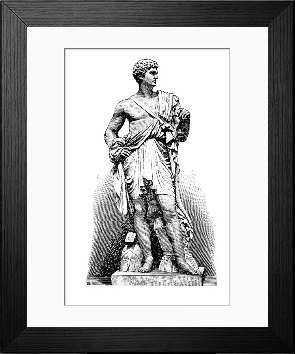 Framed Print : Thorwaldsen, Sculpture in Krakow Cathedral, 1875, Poland, digitally restored reproduction of a 19th century original, exact original date unknown Framed Print : Thorwaldsen, Sculpture in Krakow Cathedral, 1875, Poland, digitally restored reproduction of a 19th century original, exact original date unknown