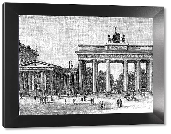 Brandenburg Gate around 1881, Berlin, Germany