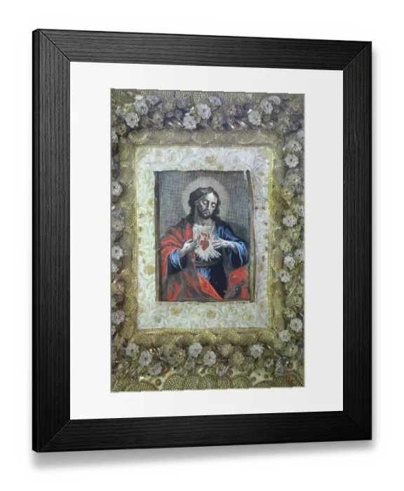 Framed Print : Sacred Heart image in the interior, Dickelschwaig Chapel, Chapel of St. Gertrudis from 1694, Graswang, district of Ettal, district of Garmisch-Partenkirchen, Upper Bavaria, Bavaria, Germany Framed Print : Sacred Heart image in the interior, Dickelschwaig Chapel, Chapel of St. Gertrudis from 1694, Graswang, district of Ettal, district of Garmisch-Partenkirchen, Upper Bavaria, Bavaria, Germany