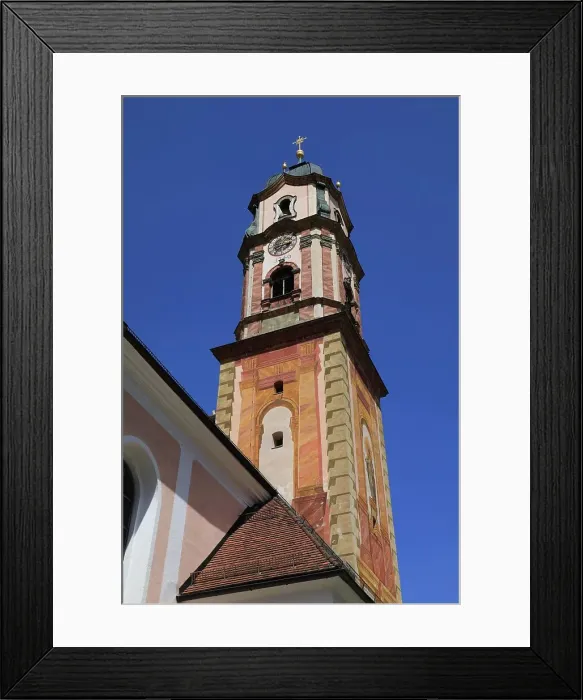 Framed Print : Roman Catholic Parish Church of St. Peter and Paul, Mittenwald, Garmisch Partenkirchen district, Upper Bavaria, Bavaria, Germany Framed Print : Roman Catholic Parish Church of St. Peter and Paul, Mittenwald, Garmisch Partenkirchen district, Upper Bavaria, Bavaria, Germany