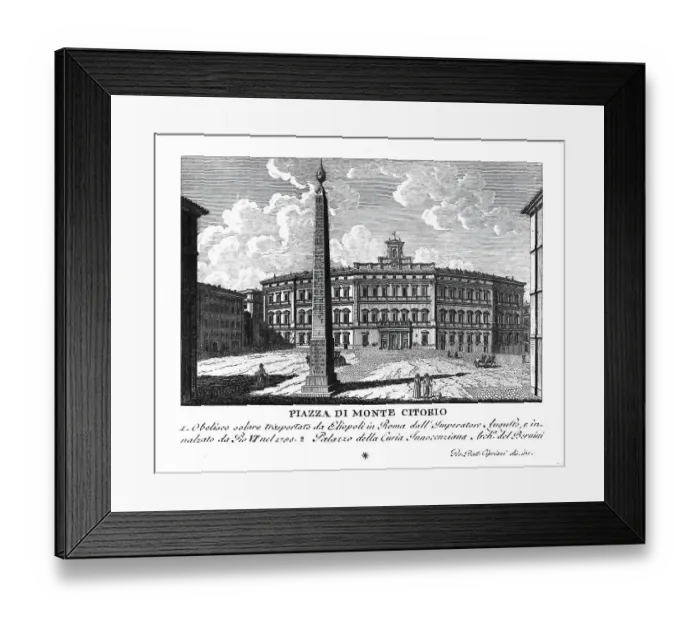 Framed Print : Piazza di Monte Citorio, Piazza Montecitorio, in Rome, Italy, digitally restored reproduction from Vedute principali e piu interessanti di Roma by Giovanni Battista, 1799 Framed Print : Piazza di Monte Citorio, Piazza Montecitorio, in Rome, Italy, digitally restored reproduction from Vedute principali e piu interessanti di Roma by Giovanni Battista, 1799
