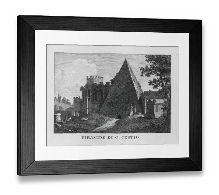 Framed Print : Pyramid of Cestius, Pyramid of Caius Cestius, Piramide Cestia or Piramide di Caio Cestio, in Rome is the pyramid-shaped tomb of the Roman praetor and tribune of the people Gaius Cestius Epulo, Italy Framed Print : Pyramid of Cestius, Pyramid of Caius Cestius, Piramide Cestia or Piramide di Caio Cestio, in Rome is the pyramid-shaped tomb of the Roman praetor and tribune of the people Gaius Cestius Epulo, Italy