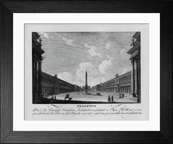 Framed Print : Piazza Progetto, Rome, Italy, digitally restored reproduction from Vedute principali e piu interessanti di Roma by Giovanni Battista, 1799 Framed Print : Piazza Progetto, Rome, Italy, digitally restored reproduction from Vedute principali e piu interessanti di Roma by Giovanni Battista, 1799