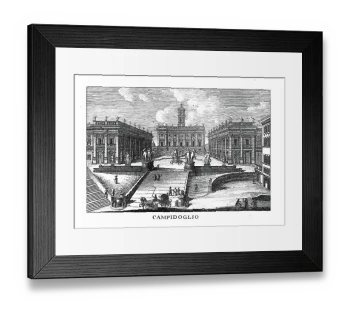 Framed Print : Capitolium, Campidoglio, Rome, Italy, digitally restored reproduction from Vedute principali e piu interessanti di Roma by Giovanni Battista, 1799 Framed Print : Capitolium, Campidoglio, Rome, Italy, digitally restored reproduction from Vedute principali e piu interessanti di Roma by Giovanni Battista, 1799