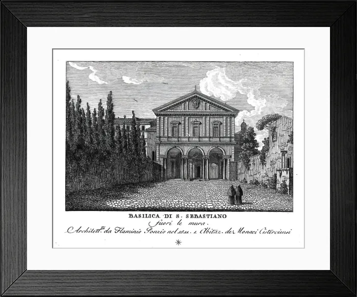 Framed Print : Basilica San Sebastiano fuori le mura, Sancti Sebastiani extra muros, Saint Sebastian outside the walls, San Sebastiano alle Catacombe, Saint Sebastian at the Catacombs, one of the seven pilgrim churches of Rome, Italy Framed Print : Basilica San Sebastiano fuori le mura, Sancti Sebastiani extra muros, Saint Sebastian outside the walls, San Sebastiano alle Catacombe, Saint Sebastian at the Catacombs, one of the seven pilgrim churches of Rome, Italy
