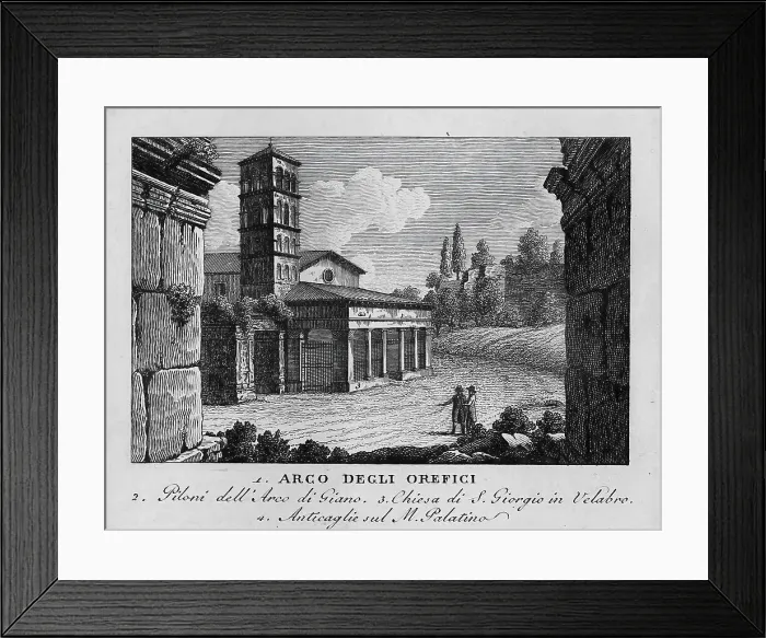 Framed Print : Arco degli orefici, Rome, Italy, digitally restored reproduction from Vedute principali e piu interessanti di Roma by Giovanni Battista, 1799 Framed Print : Arco degli orefici, Rome, Italy, digitally restored reproduction from Vedute principali e piu interessanti di Roma by Giovanni Battista, 1799