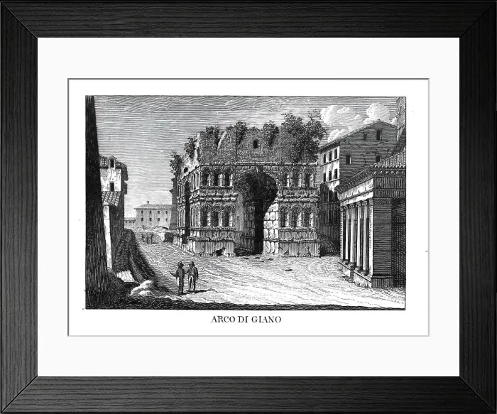 Framed Print : Arch of Janus, Arch of Janus, Arco di Giano, Rome, Italy, digitally restored reproduction from Vedute principali e piu interessanti di Roma by Giovanni Battista, 1799 Framed Print : Arch of Janus, Arch of Janus, Arco di Giano, Rome, Italy, digitally restored reproduction from Vedute principali e piu interessanti di Roma by Giovanni Battista, 1799