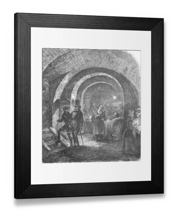 Framed Print : Das Gasthaus, Restaurant, Esterhazykeller in Vienna, Austria, photograph or illustration published in 1892, digitally restored reproduction of a 19th century original, exact original date not known Framed Print : Das Gasthaus, Restaurant, Esterhazykeller in Vienna, Austria, photograph or illustration published in 1892, digitally restored reproduction of a 19th century original, exact original date not known
