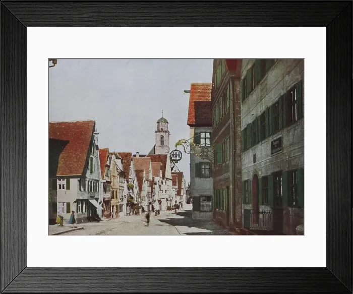 Framed Print : Historical photo of Dinkelsbuehl, around 1876, Bavaria, Germany, historical, digital reproduction of an original 19th century original, original date not known Framed Print : Historical photo of Dinkelsbuehl, around 1876, Bavaria, Germany, historical, digital reproduction of an original 19th century original, original date not known