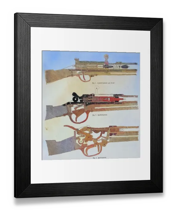 Framed Print : Dreyse needle-gun, Chassepot or fusil modele 1866 and a Werder rifle, illustrated war history, German, French war 1870-1871, Germany, France, Gewhre 1870, von oben Zuendnadelgewehr, Chassepotgewehr, Werdergewehr, illustrated war chronicle 1870, 1871 Framed Print : Dreyse needle-gun, Chassepot or fusil modele 1866 and a Werder rifle, illustrated war history, German, French war 1870-1871, Germany, France, Gewhre 1870, von oben Zuendnadelgewehr, Chassepotgewehr, Werdergewehr, illustrated war chronicle 1870, 1871