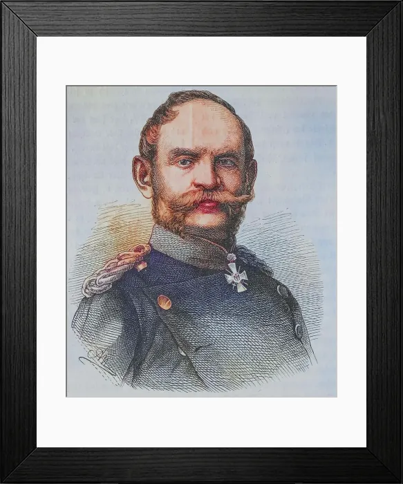 Framed Print : Albert von Rheinbaben, 1813-1880, Prussian general of the cavalry, illustrated war history, German, French war 1870-1871, Germany, France Framed Print : Albert von Rheinbaben, 1813-1880, Prussian general of the cavalry, illustrated war history, German, French war 1870-1871, Germany, France