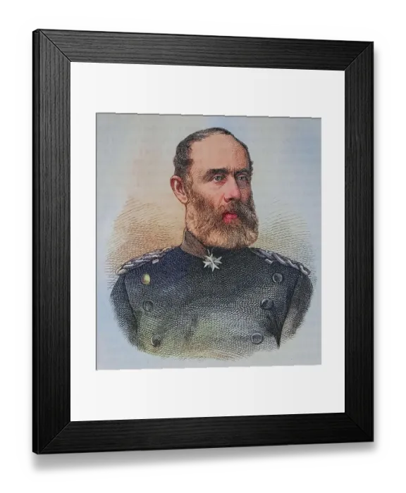 Framed Print : Ludwig von Wittich, 1818-1884, Prussian general, illustrated war history 1870-1871, German-French campaign, Germany, France, Friedrich Wilhelm Ludwig von Wittich, General Ludwig von Wittich, Prussian general, illustrated war history, German Framed Print : Ludwig von Wittich, 1818-1884, Prussian general, illustrated war history 1870-1871, German-French campaign, Germany, France, Friedrich Wilhelm Ludwig von Wittich, General Ludwig von Wittich, Prussian general, illustrated war history, German