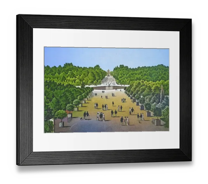 Framed Print : Paris, Grandes Allees des Tulleries et des Champs-Elysees, Historical copperplate, ca 1890, France Framed Print : Paris, Grandes Allees des Tulleries et des Champs-Elysees, Historical copperplate, ca 1890, France