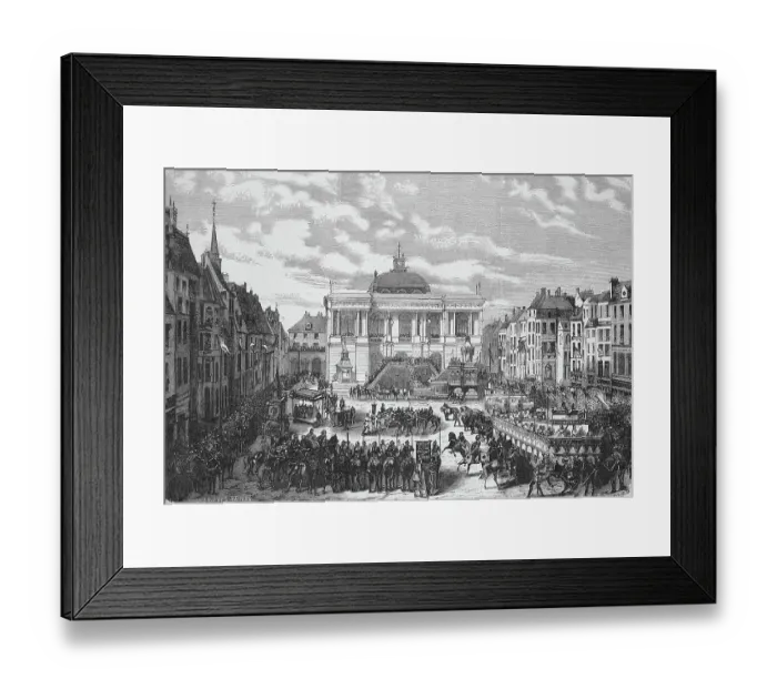 Framed Print : Historical festival 1869 in Saint Omer, Saint-Omer, commemorating the entry of William I Clito (25 October 1102) (28 July 1128), Duke of Flanders, France, Historical, digitally restored reproduction of a 19th century original Framed Print : Historical festival 1869 in Saint Omer, Saint-Omer, commemorating the entry of William I Clito (25 October 1102) (28 July 1128), Duke of Flanders, France, Historical, digitally restored reproduction of a 19th century original
