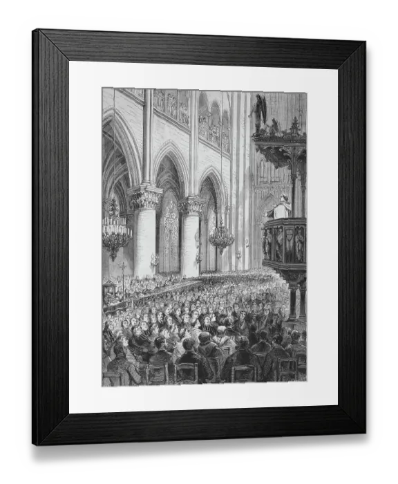 Framed Print : Hyacinthe-Marie Cormier OP, Louis-Stanislas-Henri Cormier, 8 December 1832 - 17 December 1916, French Dominican friar, preached from the pulpit of the church of Notre Dame in Paris, 1868, France, Historic Framed Print : Hyacinthe-Marie Cormier OP, Louis-Stanislas-Henri Cormier, 8 December 1832 - 17 December 1916, French Dominican friar, preached from the pulpit of the church of Notre Dame in Paris, 1868, France, Historic
