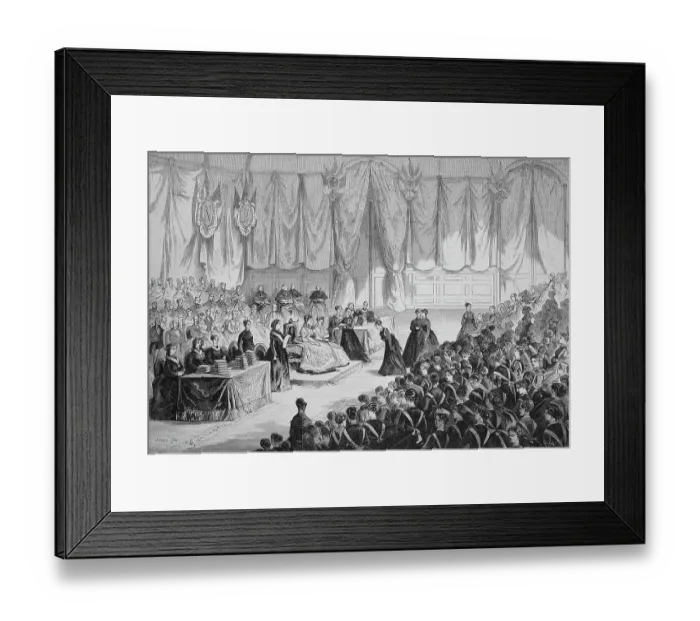 Framed Print : Empress Eugenie de Montijo, Maria Eugenia Ignacia Agustina de Palafox Portocarrero de Guzman y Kirkpatrick presiding over the award ceremony at the Imperial Institution of the Region of Honour in Saint Denis, 1869, France, Historic Framed Print : Empress Eugenie de Montijo, Maria Eugenia Ignacia Agustina de Palafox Portocarrero de Guzman y Kirkpatrick presiding over the award ceremony at the Imperial Institution of the Region of Honour in Saint Denis, 1869, France, Historic
