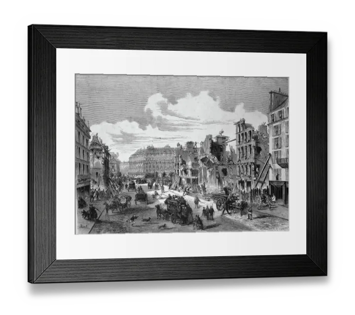 Framed Print : Paris, 1868, Demolition of the Capuchin Convent in the Rue de la Paix, France, Historic, digitally restored reproduction of a 19th century original, exact original date unknown Framed Print : Paris, 1868, Demolition of the Capuchin Convent in the Rue de la Paix, France, Historic, digitally restored reproduction of a 19th century original, exact original date unknown