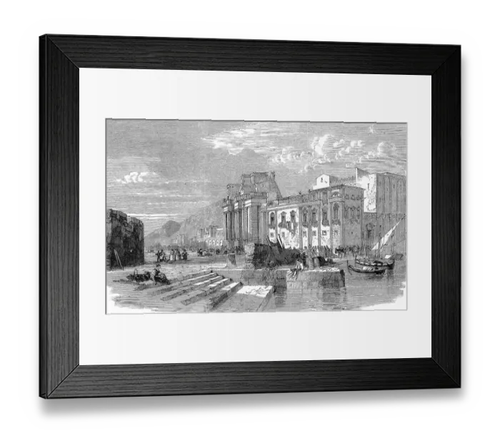 Framed Print : In the fishing harbour of Palermo in 1869, Sicily, Italy, Historic, digitally restored reproduction of a 19th century original, exact original date unknown Framed Print : In the fishing harbour of Palermo in 1869, Sicily, Italy, Historic, digitally restored reproduction of a 19th century original, exact original date unknown