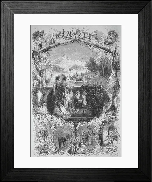 Framed Print : Symbolic photo for the hunt for the sight in 1869, France, Historic, digitally restored reproduction of an original from the 19th century, exact original date unknown Framed Print : Symbolic photo for the hunt for the sight in 1869, France, Historic, digitally restored reproduction of an original from the 19th century, exact original date unknown