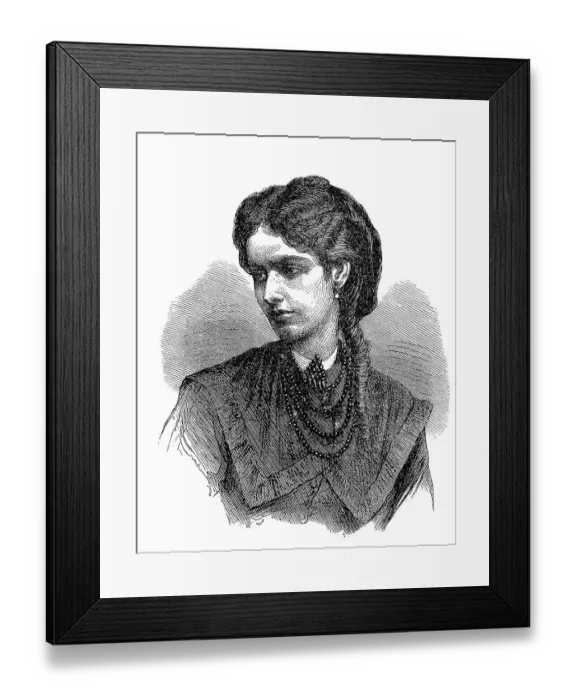 Framed Print : Agnes Prinzessin zu Salm-Salm, born Agnes Elisabeth Winona Leclerq Joy (25 December 1844 to 21 December 1912) began her career as a circus rider in Havana, Cuba, later she became an actress, Historical Framed Print : Agnes Prinzessin zu Salm-Salm, born Agnes Elisabeth Winona Leclerq Joy (25 December 1844 to 21 December 1912) began her career as a circus rider in Havana, Cuba, later she became an actress, Historical