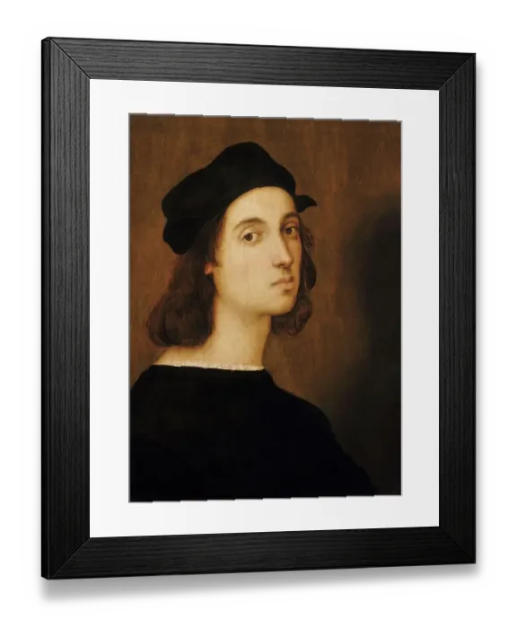 Framed Print : Self-portrait by Raffaello Sanzio da Urbino, also Raffael da Urbino, Raffaello Santi, Raffaello Sanzio, Raffael, Italian painter, Italy, digitally restored reproduction of a work of art (public domain) from c. 1500 Framed Print : Self-portrait by Raffaello Sanzio da Urbino, also Raffael da Urbino, Raffaello Santi, Raffaello Sanzio, Raffael, Italian painter, Italy, digitally restored reproduction of a work of art (public domain) from c. 1500