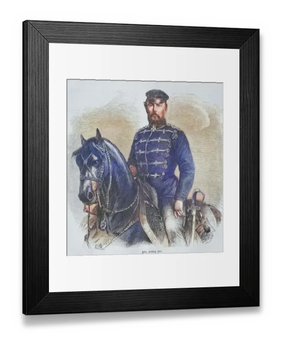 Framed Print : Prince Frederick Charles, illustrated war chronicle 1870-1871, German-French campaign, Germany, France Framed Print : Prince Frederick Charles, illustrated war chronicle 1870-1871, German-French campaign, Germany, France
