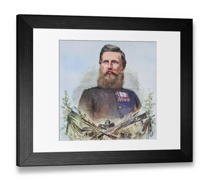 Framed Print : Frederick William, Crown Prince of Prussia, illustrated war chronicle 1870-1871, Franco-Prussian campaign, Germany, France Framed Print : Frederick William, Crown Prince of Prussia, illustrated war chronicle 1870-1871, Franco-Prussian campaign, Germany, France