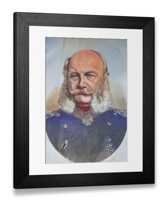 Framed Print : King William I, illustrated war chronicle 1870-1871, German-French campaign, Germany, France Framed Print : King William I, illustrated war chronicle 1870-1871, German-French campaign, Germany, France