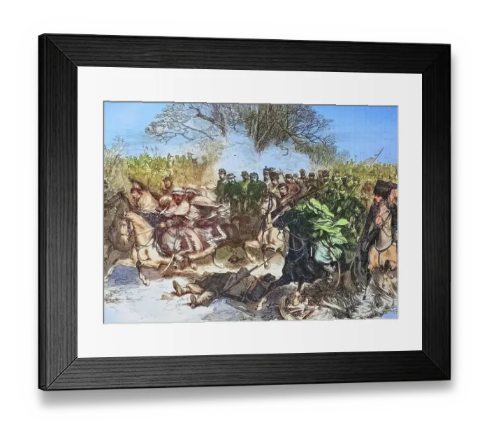 Framed Print : Flight of French cavalry after the battle of Orleans, illustrated war history, German, French war 1870-1871, Germany, France, French cavalry retreating after the battle of Orleans, illustrated war history, German, French war 1870-1871, Germany Framed Print : Flight of French cavalry after the battle of Orleans, illustrated war history, German, French war 1870-1871, Germany, France, French cavalry retreating after the battle of Orleans, illustrated war history, German, French war 1870-1871, Germany
