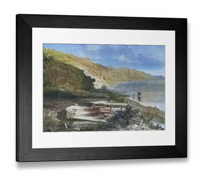 Framed Print : Forest battery at Moellenort near the Kiel bay, December, 1870, illustrated war history 1870-1871, German-French campaign, Germany, France, Forest canon battery at Moellenort near the Kiel bay, December, 1870, illustrated war history, German Framed Print : Forest battery at Moellenort near the Kiel bay, December, 1870, illustrated war history 1870-1871, German-French campaign, Germany, France, Forest canon battery at Moellenort near the Kiel bay, December, 1870, illustrated war history, German