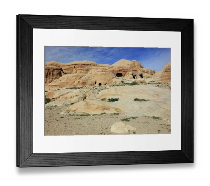 Framed Print : Burial caves, abandoned rock city of Petra, al-Batra, capital of the Nabataean Empire, Jordan, UNESCO World Heritage Site Framed Print : Burial caves, abandoned rock city of Petra, al-Batra, capital of the Nabataean Empire, Jordan, UNESCO World Heritage Site
