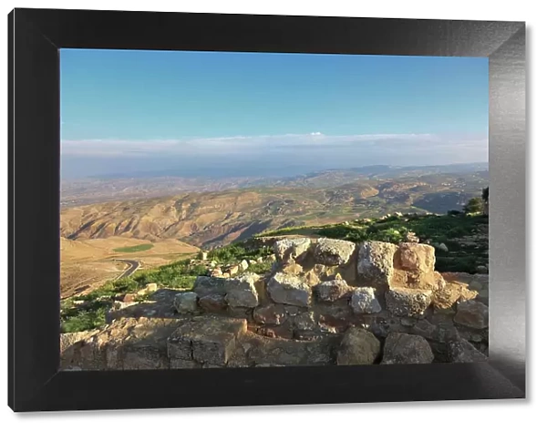 View from Mount Nebo, Mount Nebo, Abarim Mountains, Jordan