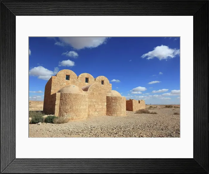 Framed Print : Qusair Amra, Qusayr Amra, Small Palace of Amra, Unesco World Heritage Site, desert castle east of Amman, Jordan Framed Print : Qusair Amra, Qusayr Amra, Small Palace of Amra, Unesco World Heritage Site, desert castle east of Amman, Jordan