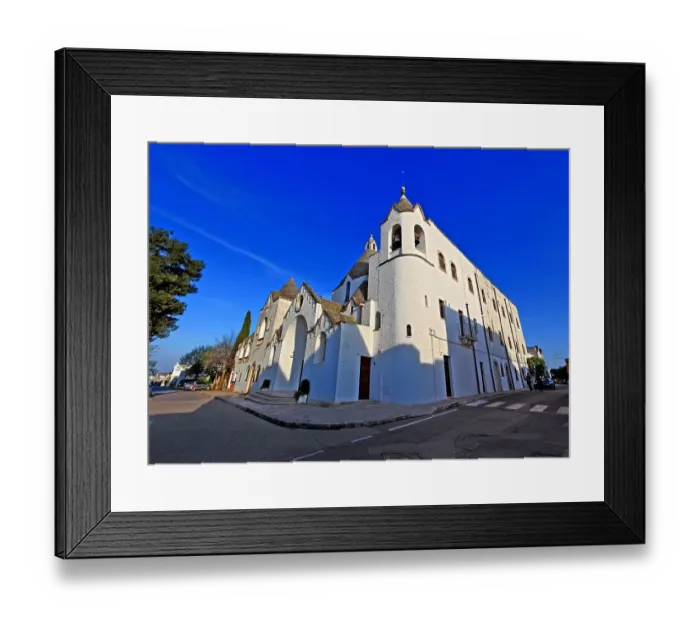 Framed Print : Alberobello, Trulli Church Chiesa di SantAntonio, Puglia, Italy