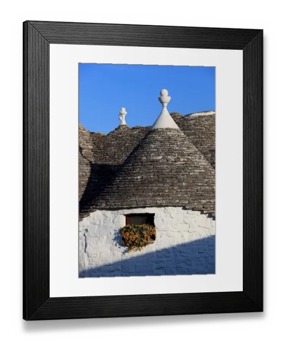Framed Print : Alberobello, Trullo Detail, Puglia, Italy Framed Print : Alberobello, Trullo Detail, Puglia, Italy