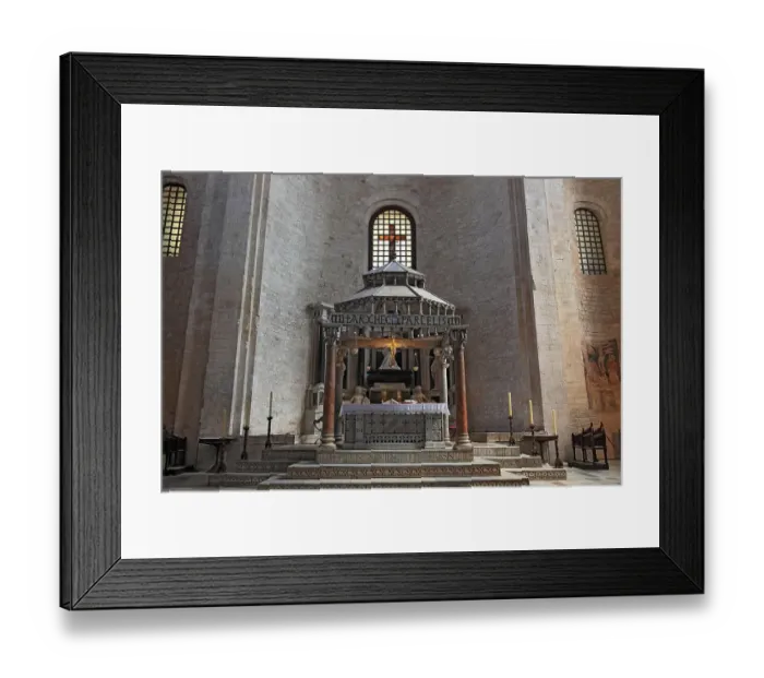 Framed Print : Interior of the Basilica of San Nicola, Basilica of St. Nicholas of Myra, Bari, Apulia, Italy Framed Print : Interior of the Basilica of San Nicola, Basilica of St. Nicholas of Myra, Bari, Apulia, Italy