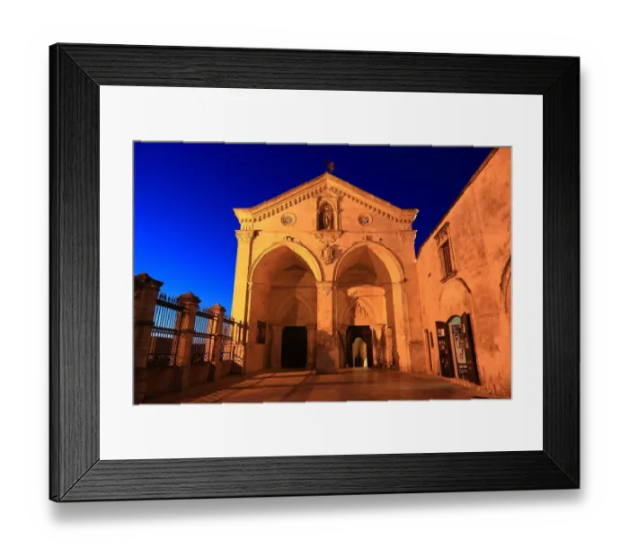 Framed Print : Entrance hall of the Sanctuary of San Michele, Monte Sant Angelo, Puglia, Italy Framed Print : Entrance hall of the Sanctuary of San Michele, Monte Sant Angelo, Puglia, Italy
