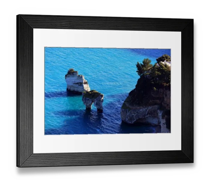 Framed Print : Coastal landscape at the Gargano, Apulia, Italy Framed Print : Coastal landscape at the Gargano, Apulia, Italy