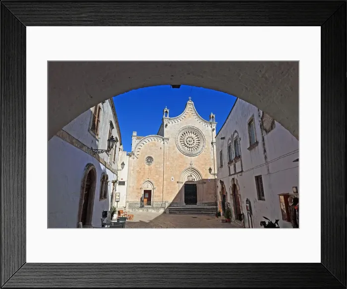 Framed Print : Ostuni, Cathedral of Santa Maria Assunta, Puglia, Italy Framed Print : Ostuni, Cathedral of Santa Maria Assunta, Puglia, Italy