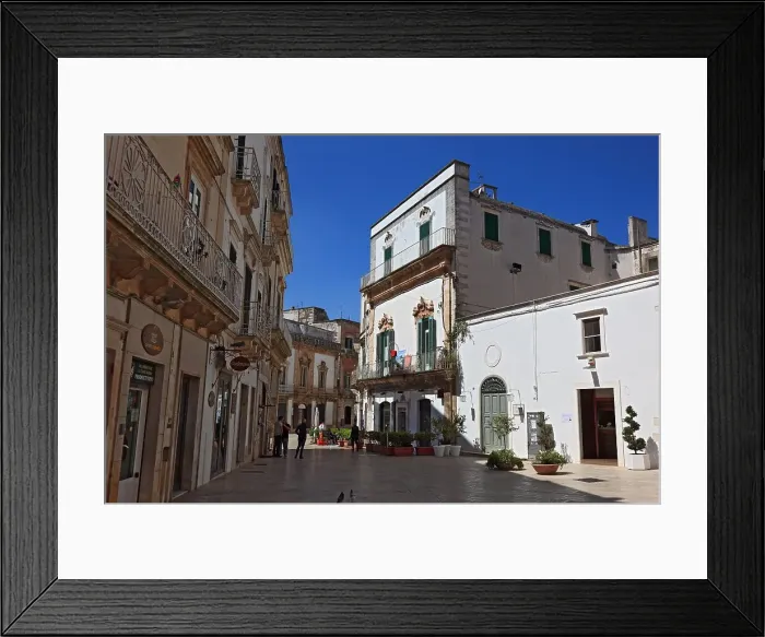 Framed Print : Martina Franca, in Piazza Plesbiscito Puglia, Italy Framed Print : Martina Franca, in Piazza Plesbiscito Puglia, Italy