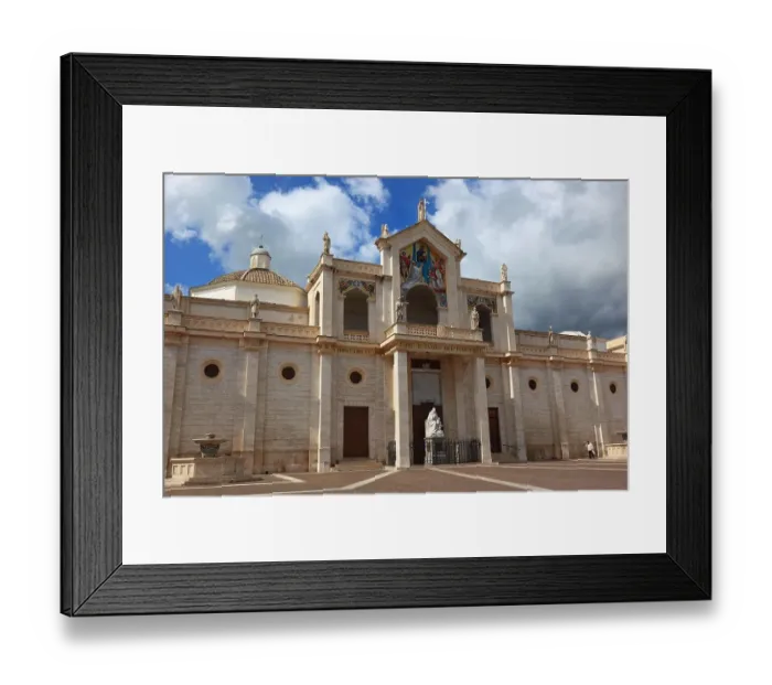 Framed Print : Cathedral of Manfredonia, Apulia, Italy Framed Print : Cathedral of Manfredonia, Apulia, Italy