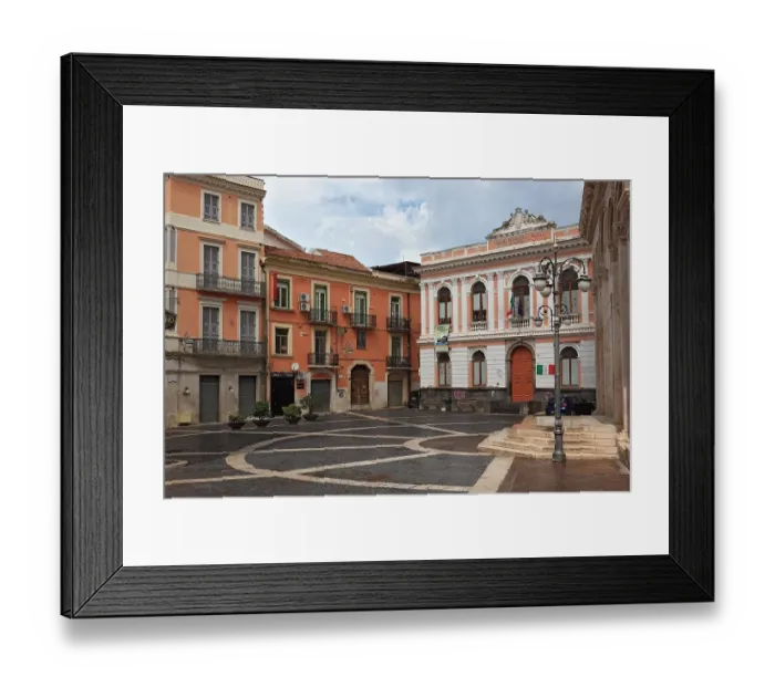Framed Print : Foggia, Square by the Basilica Cattedrale Di Foggia, Puglia, Italy Framed Print : Foggia, Square by the Basilica Cattedrale Di Foggia, Puglia, Italy