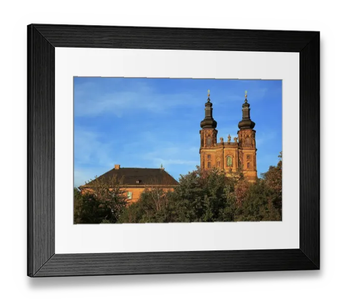 Framed Print : Monastery Church, Abbey Church of St. Dionysius and St. Peter, Banz Monastery, former Benedictine Abbey, Bad Staffelstein, Lichtenfels County, Upper Franconia, Bavaria, Germany Framed Print : Monastery Church, Abbey Church of St. Dionysius and St. Peter, Banz Monastery, former Benedictine Abbey, Bad Staffelstein, Lichtenfels County, Upper Franconia, Bavaria, Germany