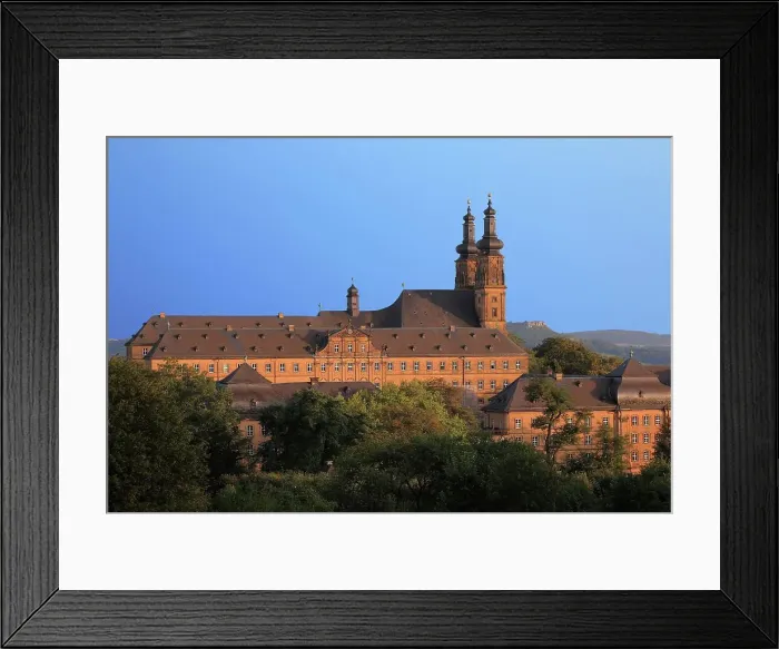Framed Print : Banz Monastery, former Benedictine Abbey, Bad Staffelstein, Lichtenfels County, Upper Franconia, Bavaria, Germany