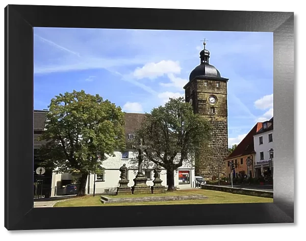 Upper Gate, Kronach Gate Tower, in Lichtenfels, Upper Franconia, Bavaria, Germany