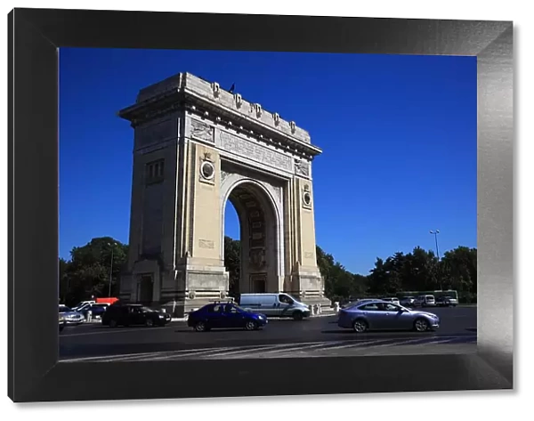 The Arcul de Triumf is a triumphal arch in the Romanian capital Bucharest, Romania