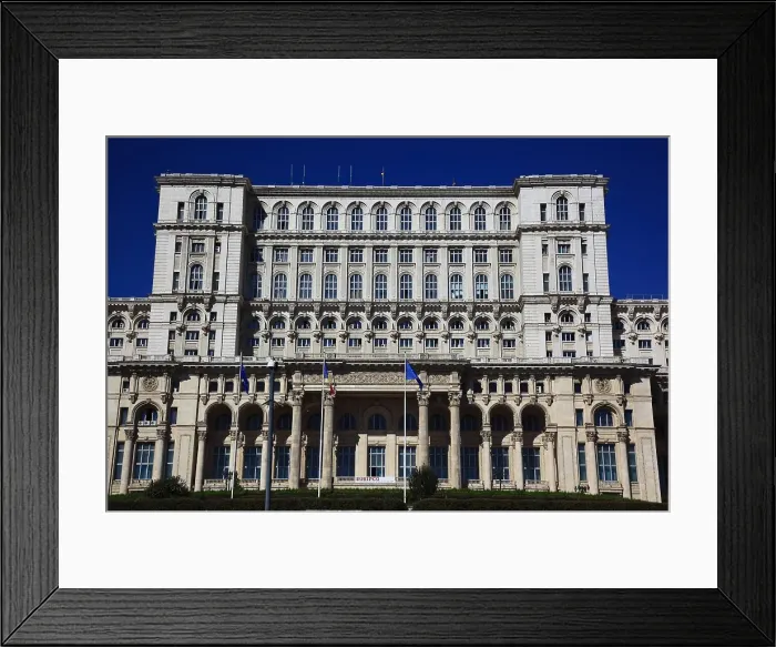 Framed Print : The Palace of the Parliament, Romanian Palatul Parlamentului, also known as the House of the People, Casa Poporului, the second largest building in the world, The Palace of the Parliament, Palatul Parlamentului, in Bucharest, Romania Framed Print : The Palace of the Parliament, Romanian Palatul Parlamentului, also known as the House of the People, Casa Poporului, the second largest building in the world, The Palace of the Parliament, Palatul Parlamentului, in Bucharest, Romania